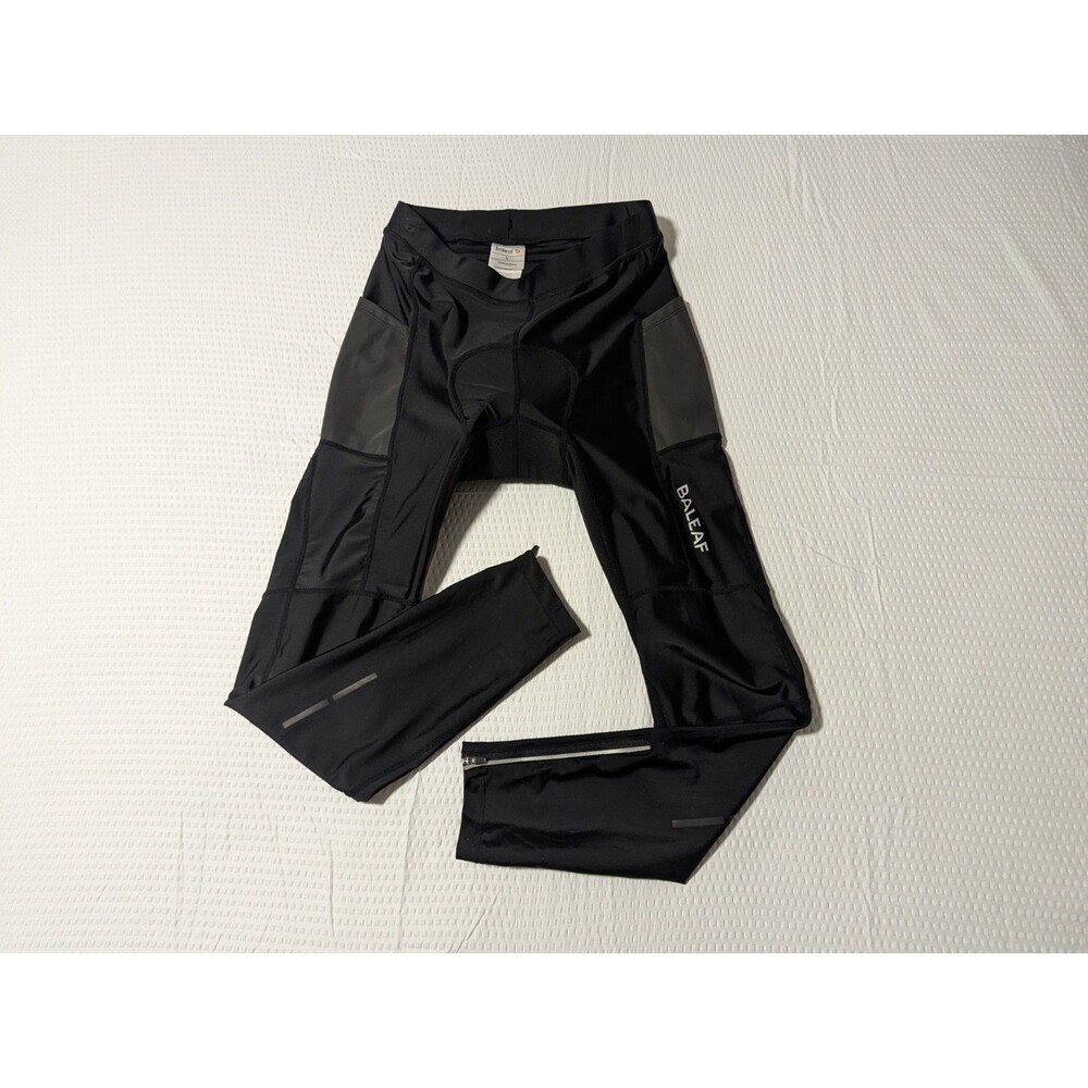 Baleaf Men's Padded Black Cycling Pants (Large) Polyester / Spandex